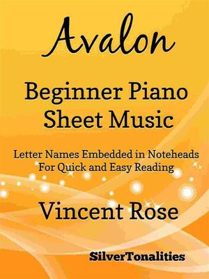 cover image of Avalon Beginner Piano Sheet Music